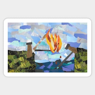 Burnt Bridges Sticker